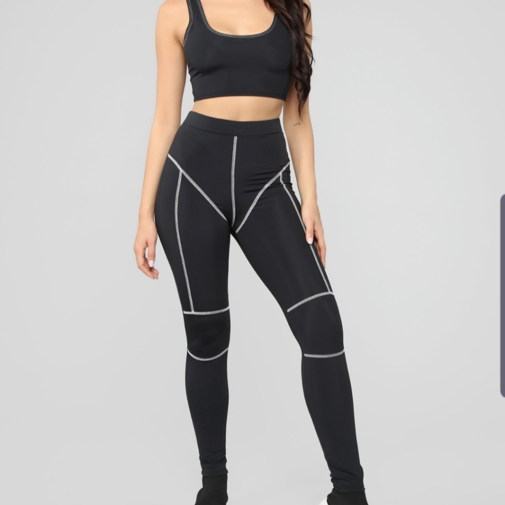workout top and pants set